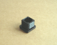 Kunststoff Verbindung schwarz Endstopfen 20x2 mm