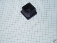 Kunststoff Verbindung schwarz Endstopfen 25x25 mm