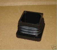 Kunststoff Verbindung schwarz Endstopfen 40x40 mm