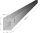 Rechteckprofil 30,0 x 20,0 x 1,5 mm, geschlitzt für 2 mm; l= 3 m