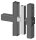 Kunststoff Eck-Verbinder für Quadratrohr 30,0 x 30,0 x 2,0 mm, Form: T mit Gewinde M10 schwarz mit Stahlkern
