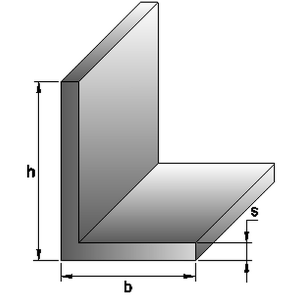 Winkelprofil Aluminium Winkel bis 200 cm AlMgSi Alu Profil  ungleichschenklig 