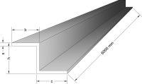 RAL pulverbeschichtet (Feinstruktur) - Z-Profil