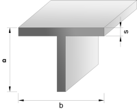 TECNAL-Aluminium-T-Profil 40,0 x 40,0 x 4,0 mm (B x H x...